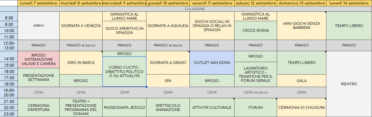 PROGRAMMA V3EV