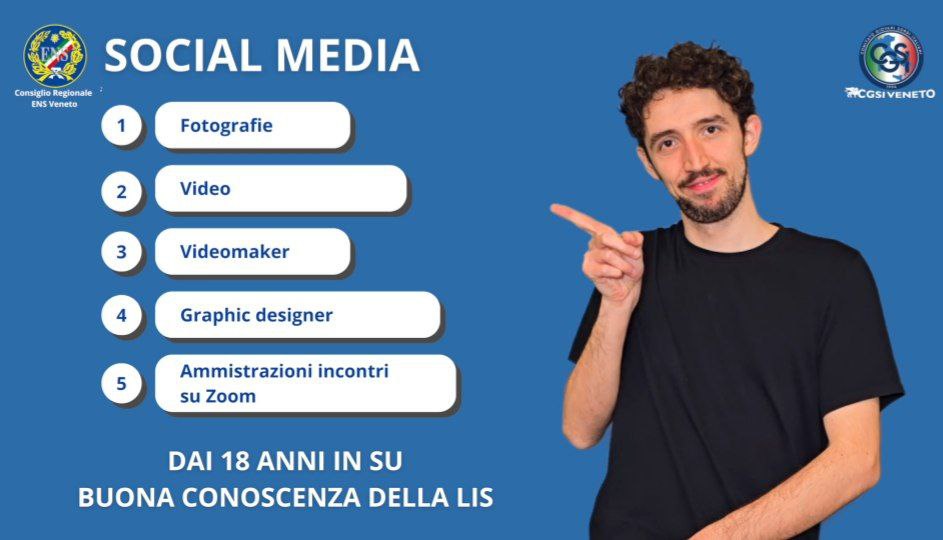 NUOVO BANDO PER SEGRETERIA E SOCIAL MEDIA